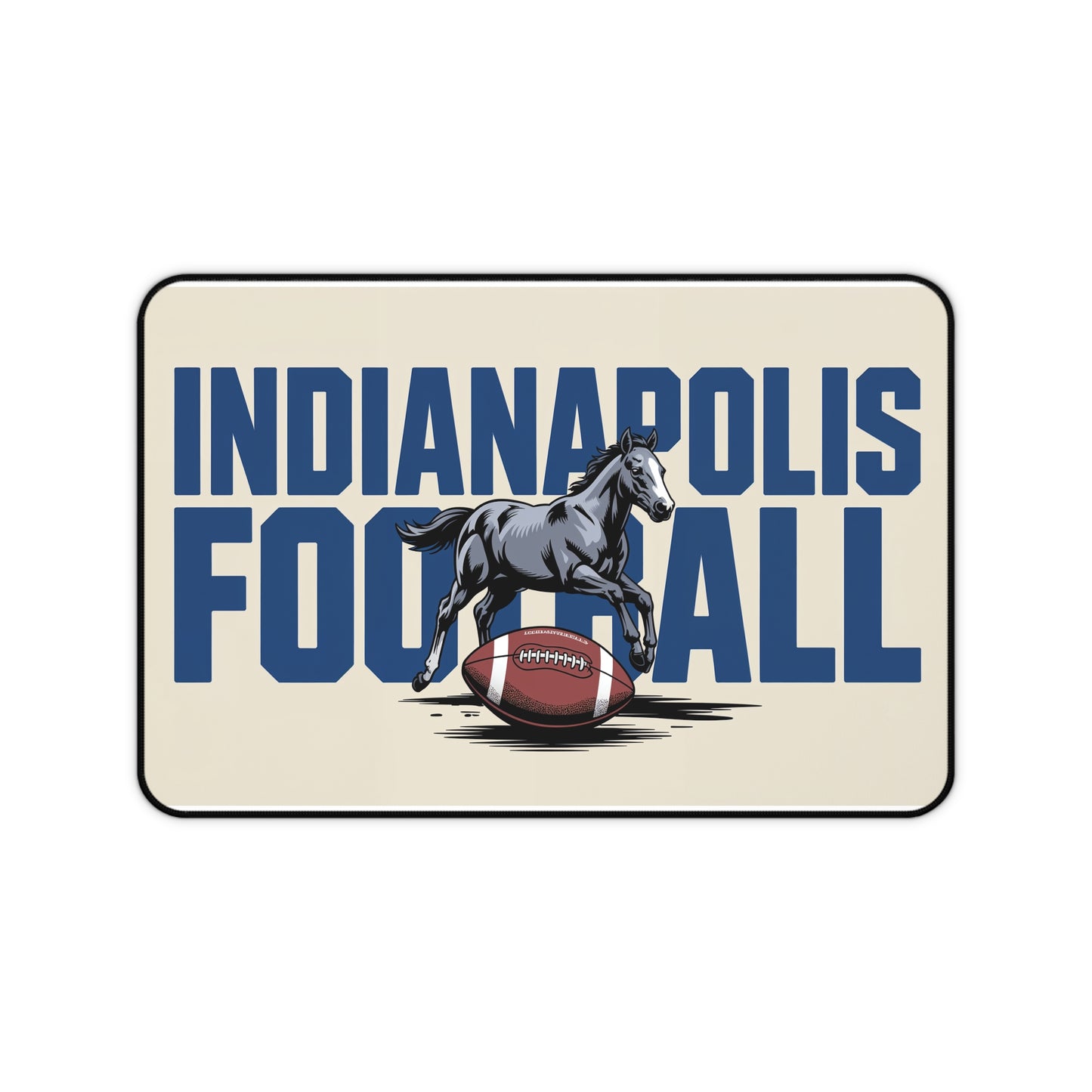 Indianapolis Football High Definition Print Non Slip Desk Mat Office Home Mouse Pad Sports Fan Gift Ultra Smooth Surface Rubber Backing