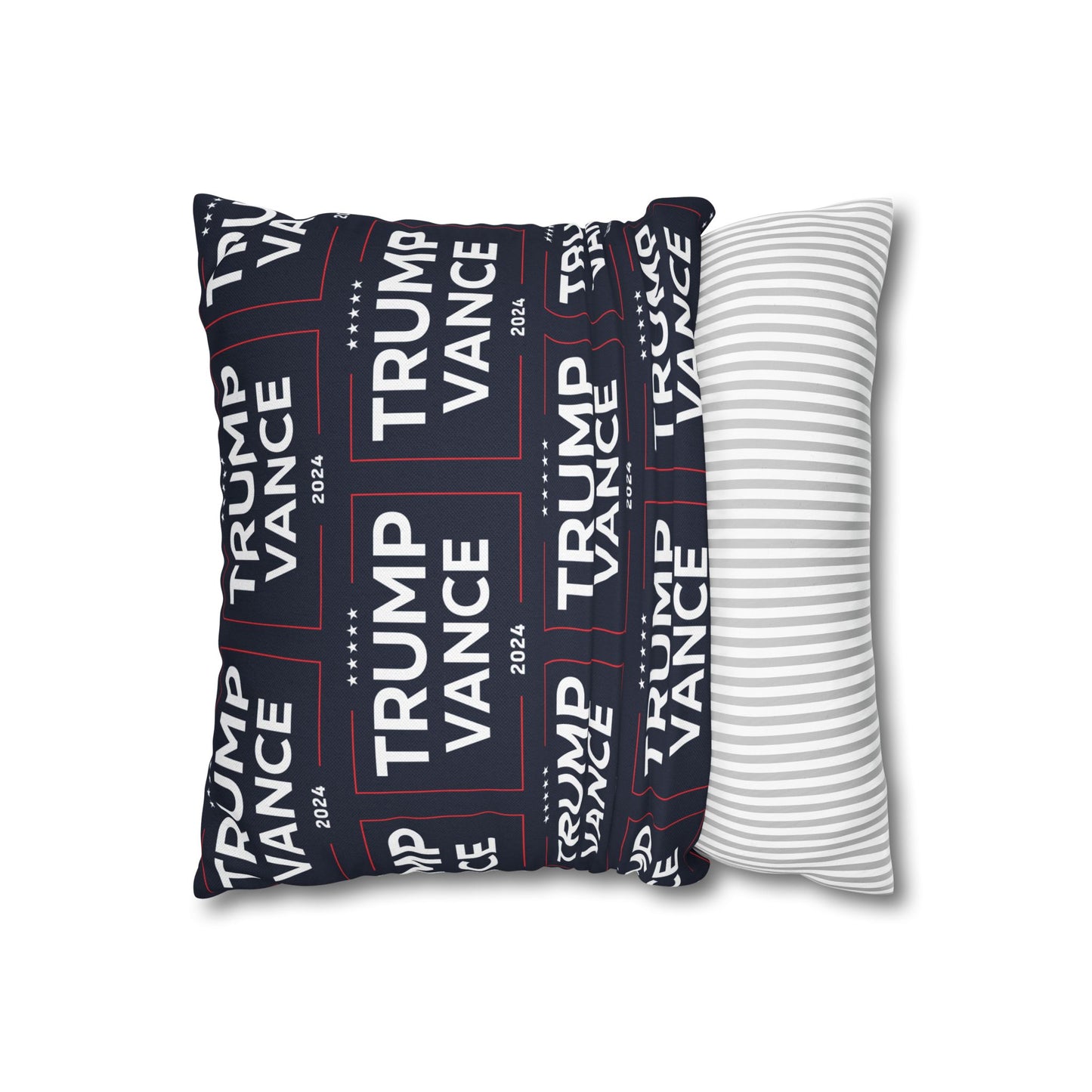 Trump Vance 2024 Take America Back Blue Throw Pillow Case