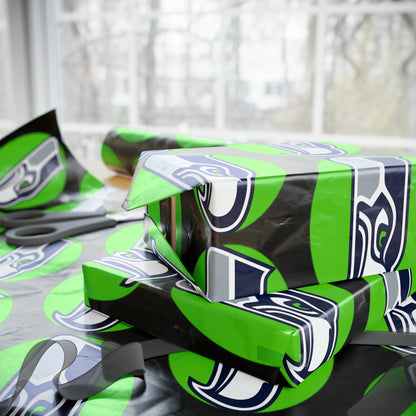 Seattle Seahawks NFL Football Birthday Gift Wrapping Paper Holiday