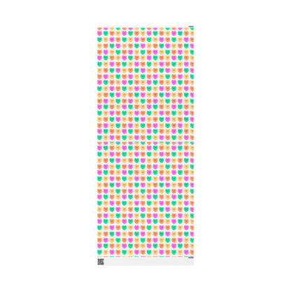 Conversation Hearts Colorful Valentine's Day Gift Present Wrapping Paper