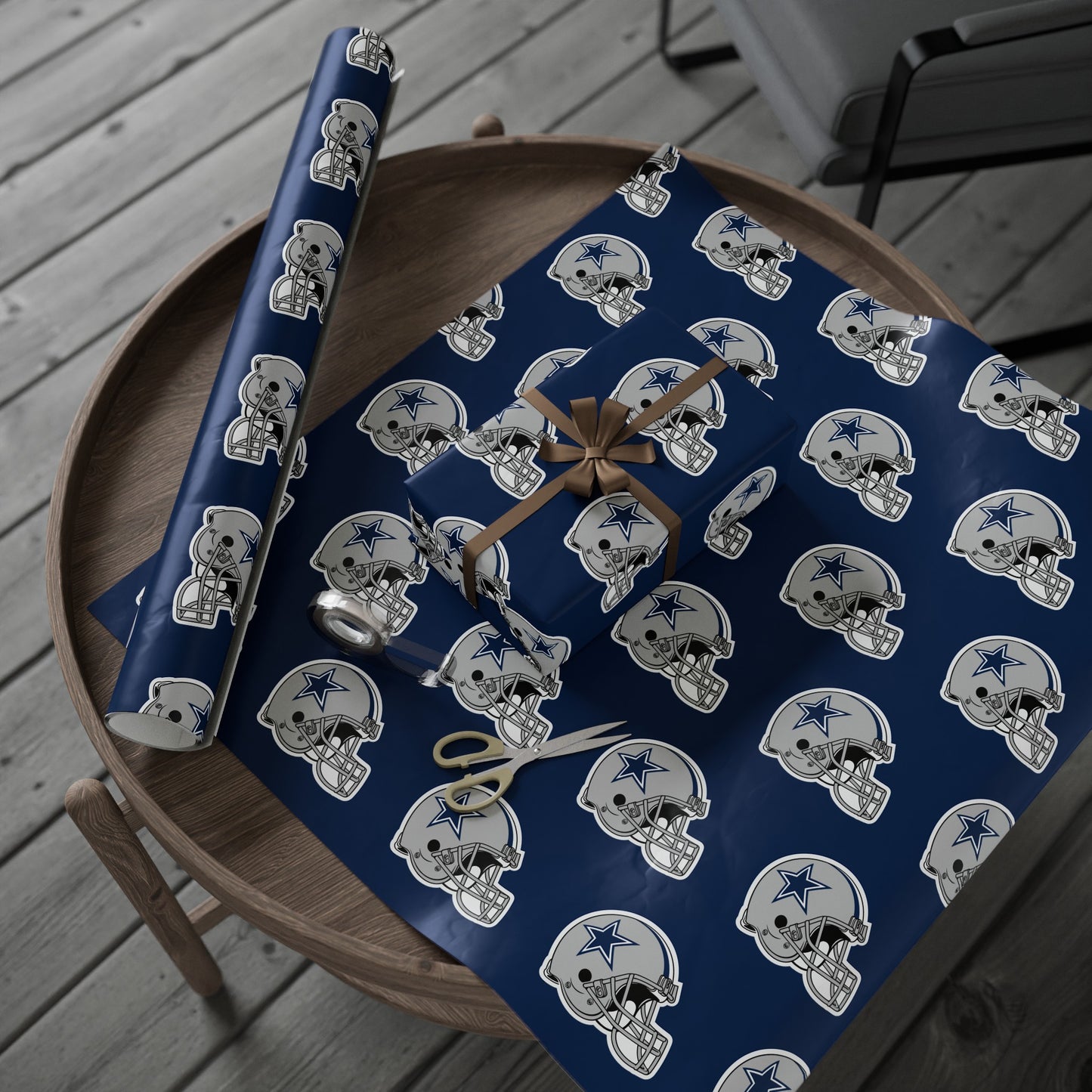 Dallas Cowboys NFL Football Birthday Graduation Gift Wrapping Paper Holiday