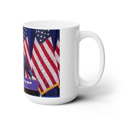 Jumbo-Kaffeetasse aus Keramik mit amerikanischer Flagge, 425 ml