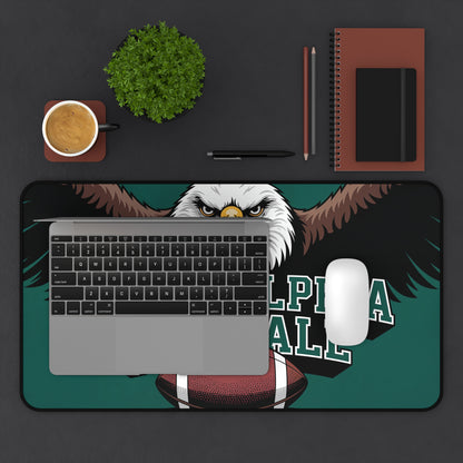 Philadelphia Football High Definition Print Non Slip Desk Mat Office Home Mouse Pad Sports Fan Gift Ultra Smooth Surface Rubber Backing