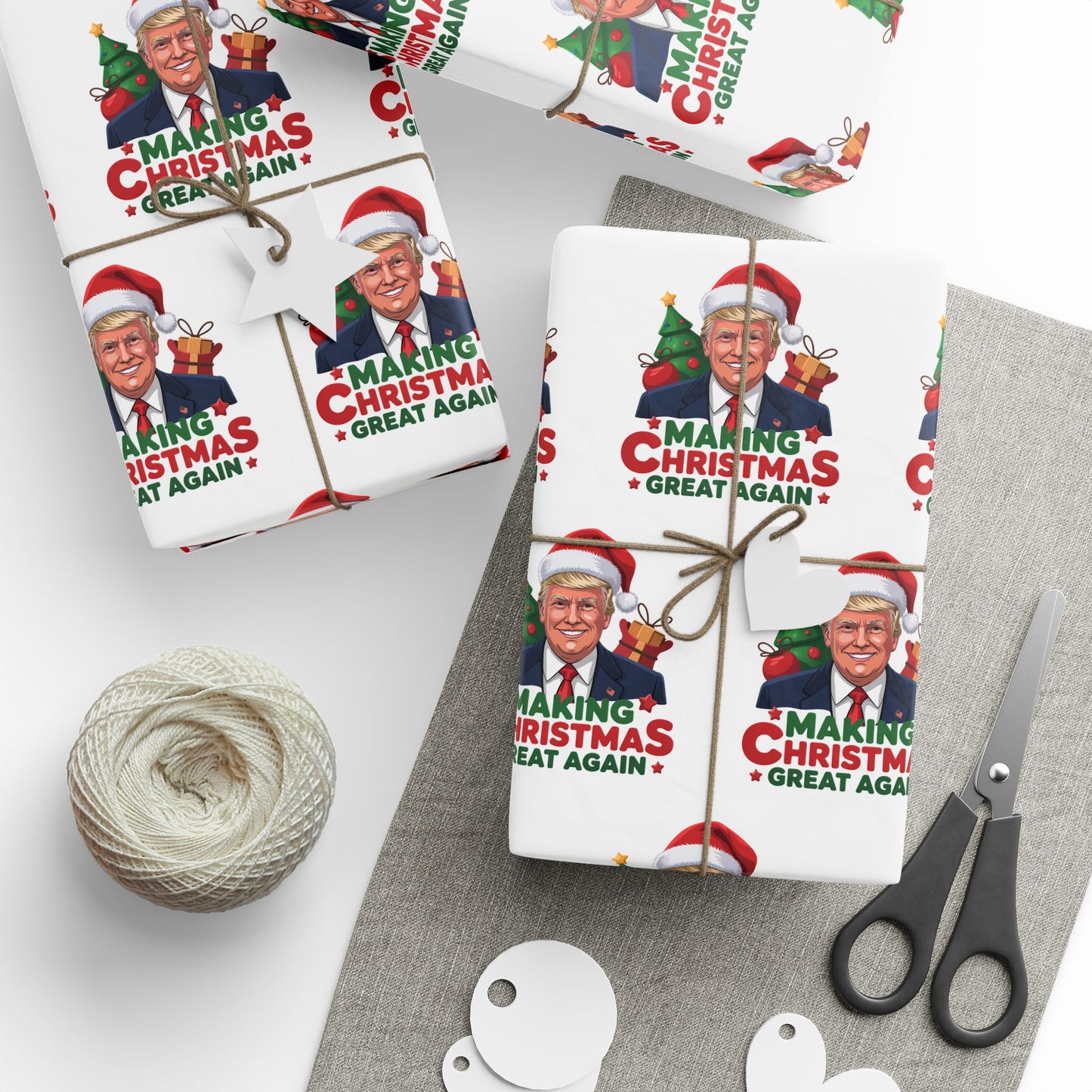 "Making Christmas Great Again" Trump Christmas Wrapping Paper