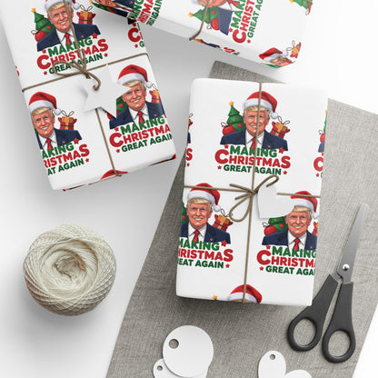 "Making Christmas Great Again" Trump Christmas Wrapping Paper