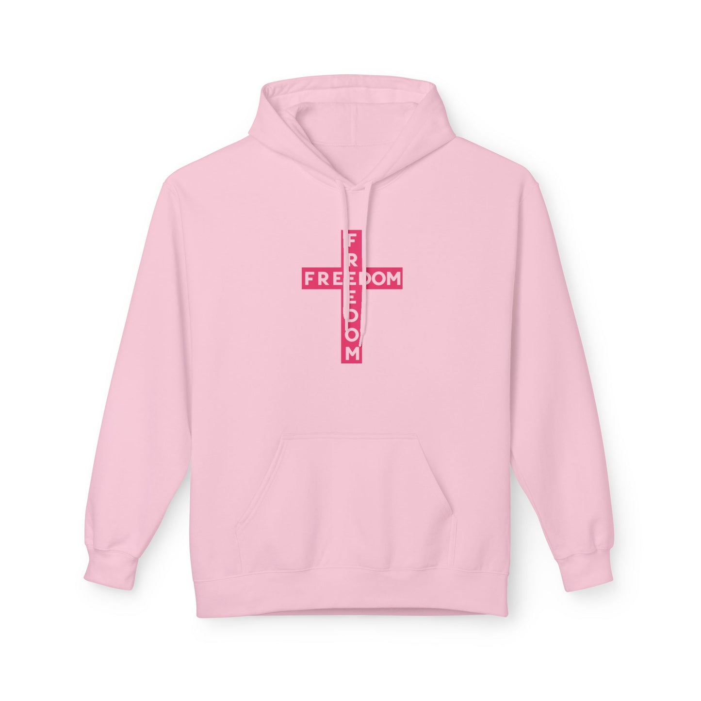 Freedom Cross Pink Hoodie Charlie Kirk Fan Gear