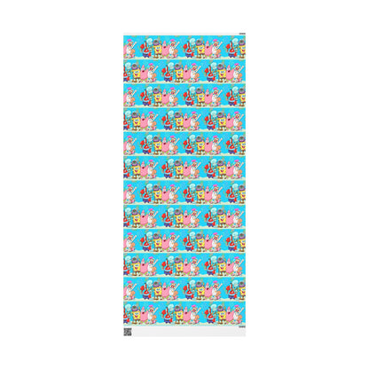 SpongeBob SquarePants Main Characters Birthday High Def Gift Wrapping Paper