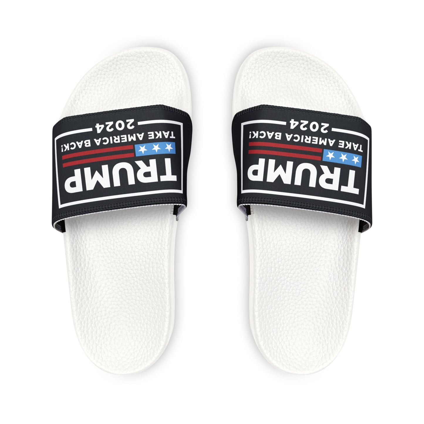 Men's MAGA Trump Take America Back 2024 Comfy PU Slide Sandals