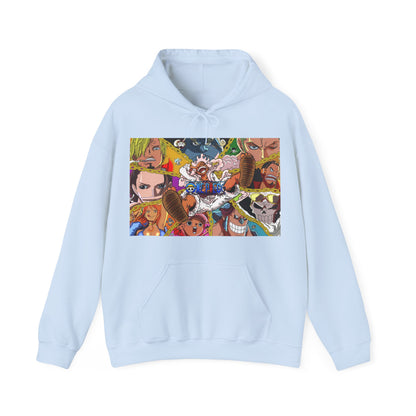 One Piece Monkey Luffy Jimbei Nico Nami Unisex Heavy Blend Hooded Sweatshirt