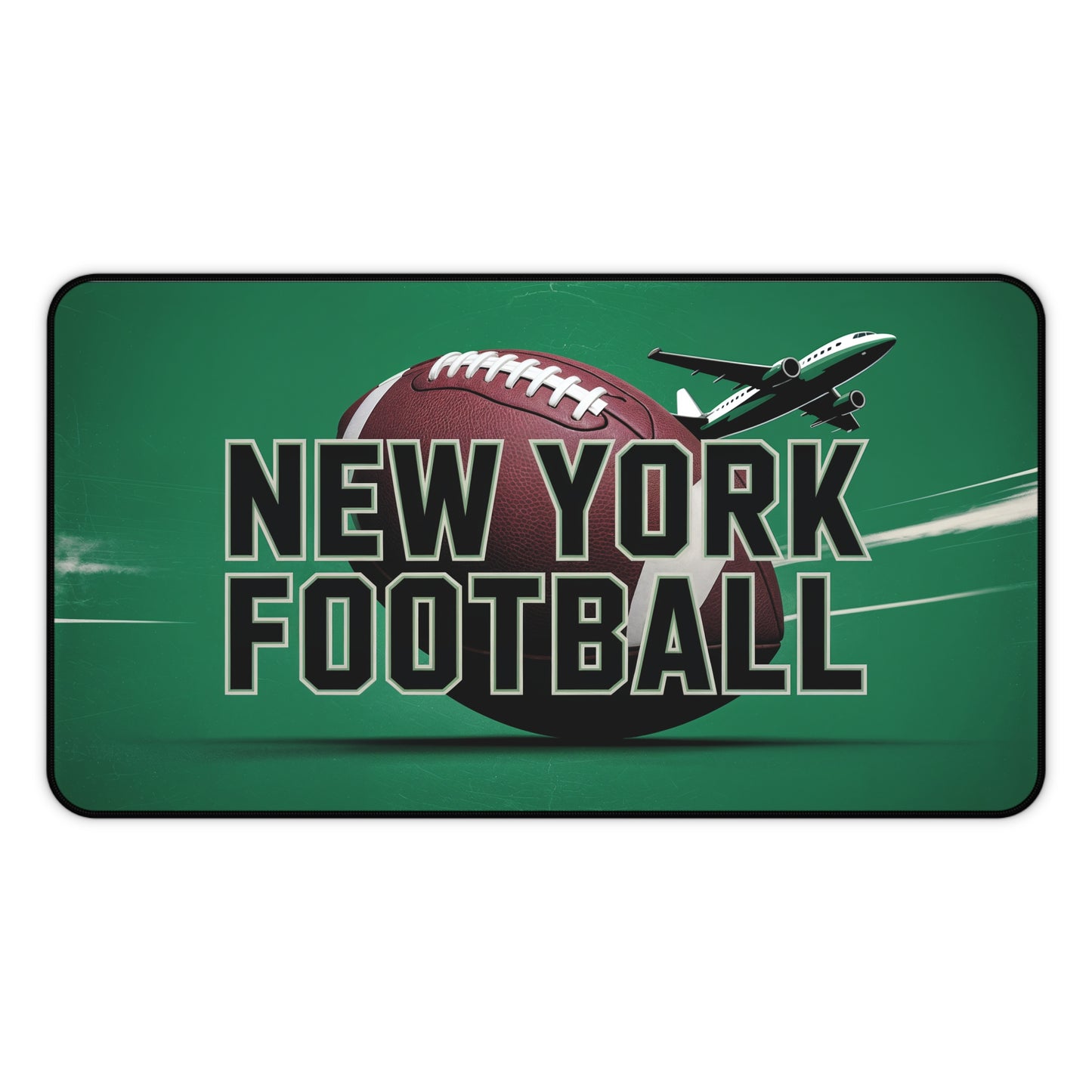 New York Football High Definition Print Non Slip Desk Mat Office Home Mouse Pad Sports Fan Gift Ultra Smooth Surface Rubber Backing
