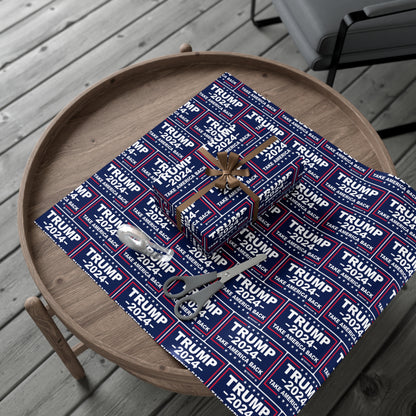 Trump Take America Back Christmas Wrapping gift Paper