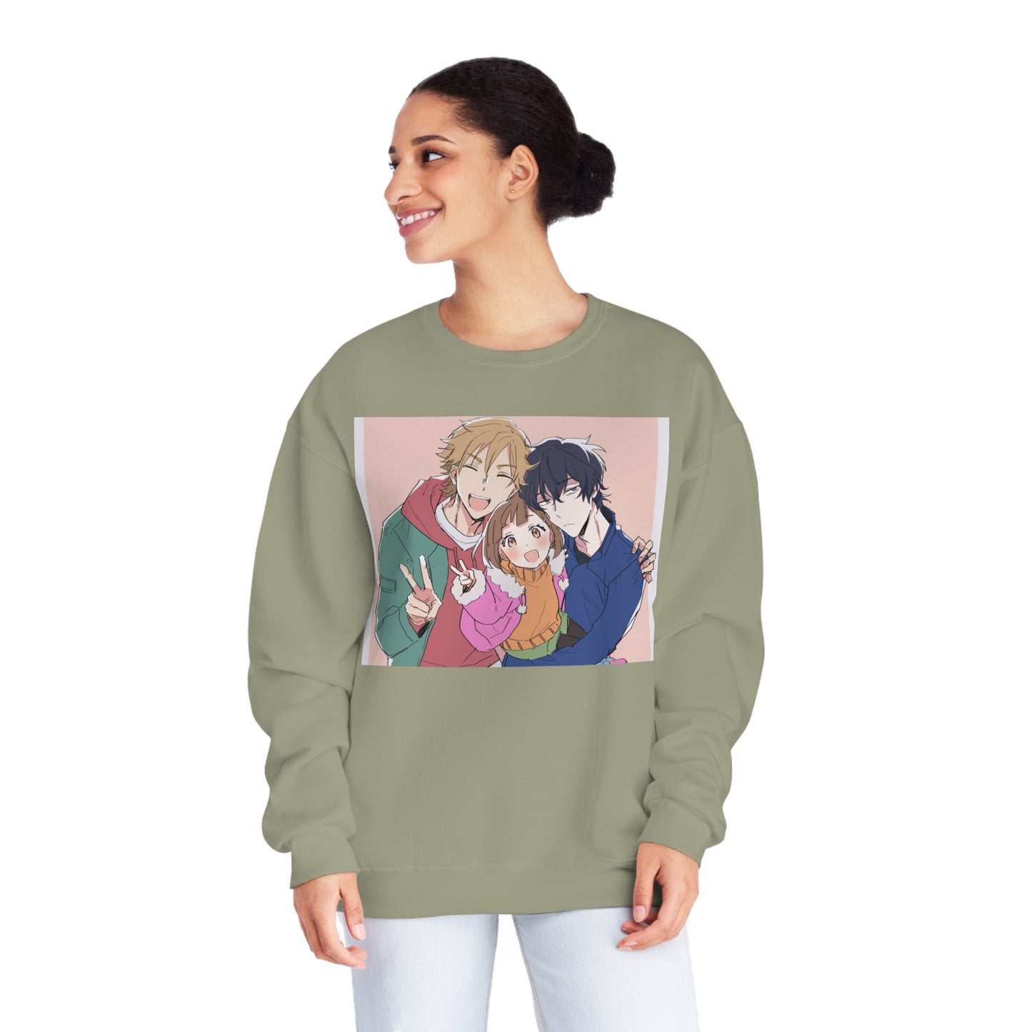 Buddy Daddies Anime Cartoon Unisex NuBlend® Crewneck Sweatshirt