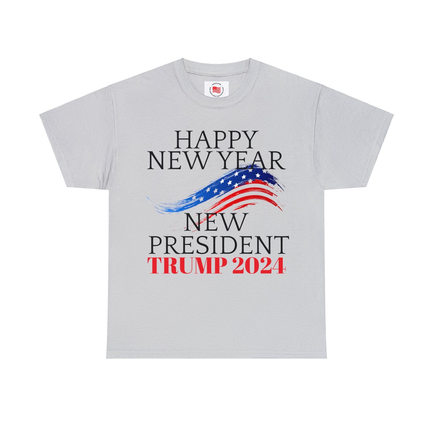 Happy New Year New President Trump 2024 Unisex Heavy Cotton Tee