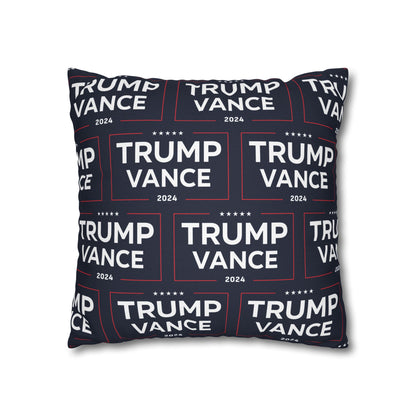 Trump Vance 2024 Take America Back Blue Throw Pillow Case