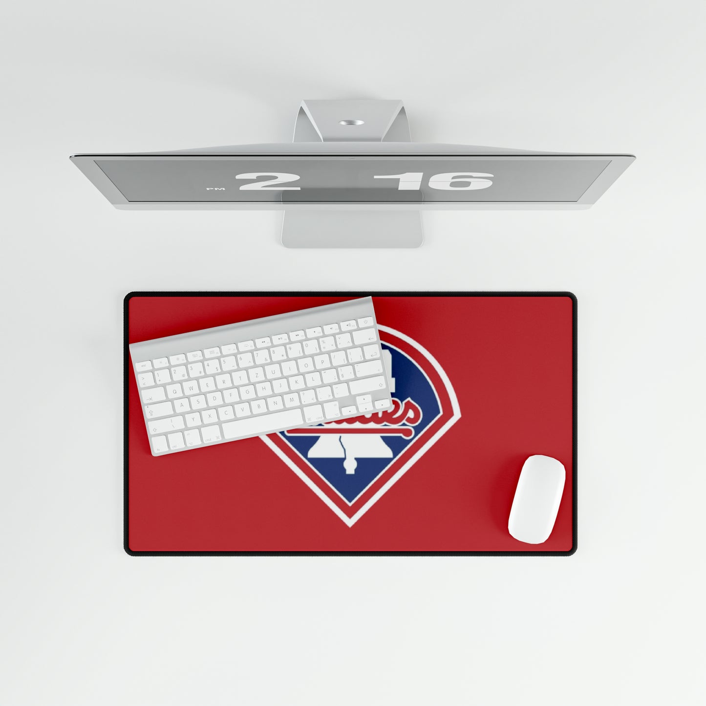 Philadelphia Phillies Logo MLB Baseball High Definition Print Desk Mat Mousepad