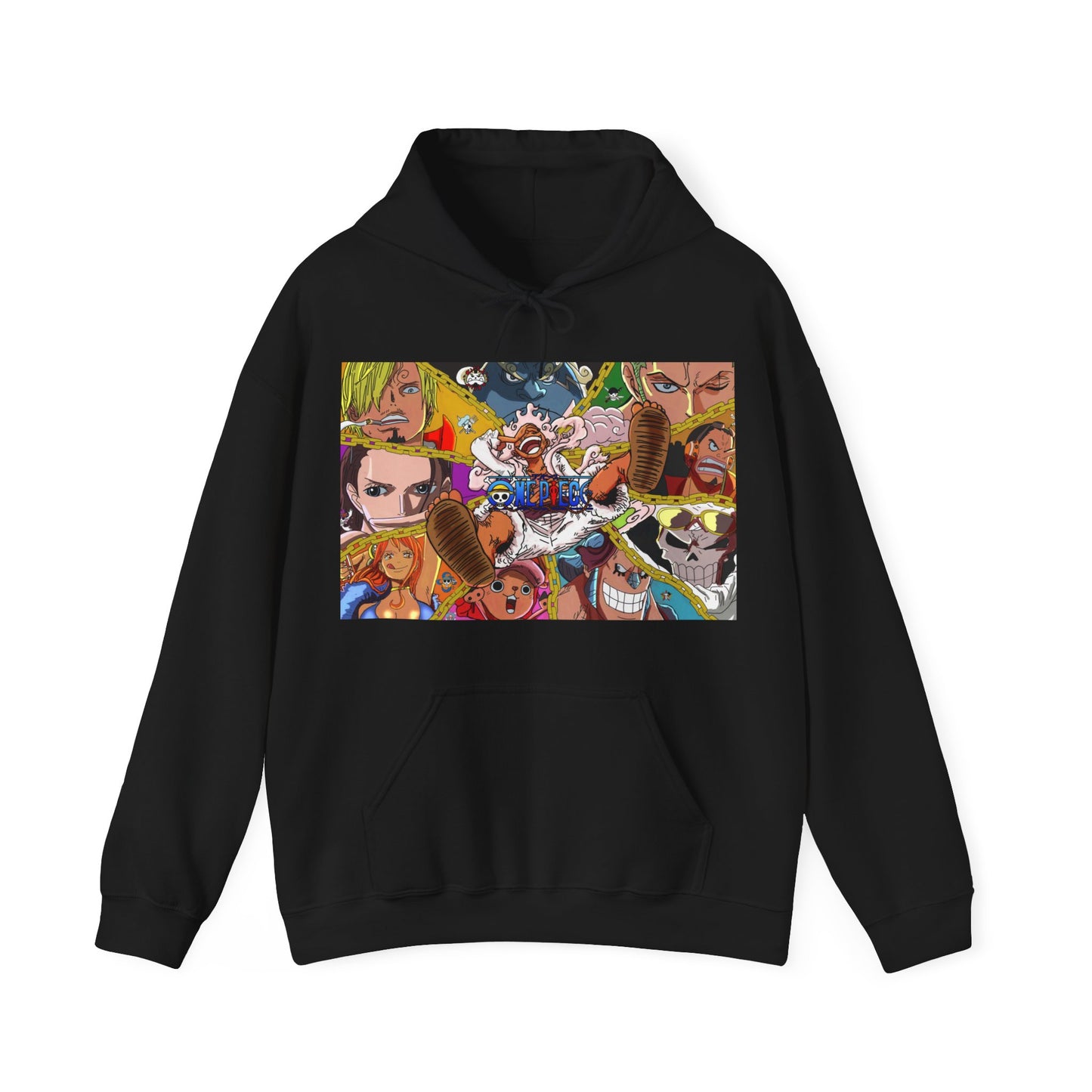 One Piece Monkey Luffy Jimbei Nico Nami Unisex Heavy Blend Hooded Sweatshirt