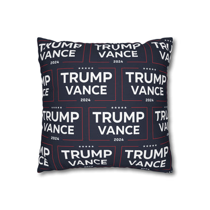 Trump Vance 2024 Take America Back Blue Throw Pillow Case