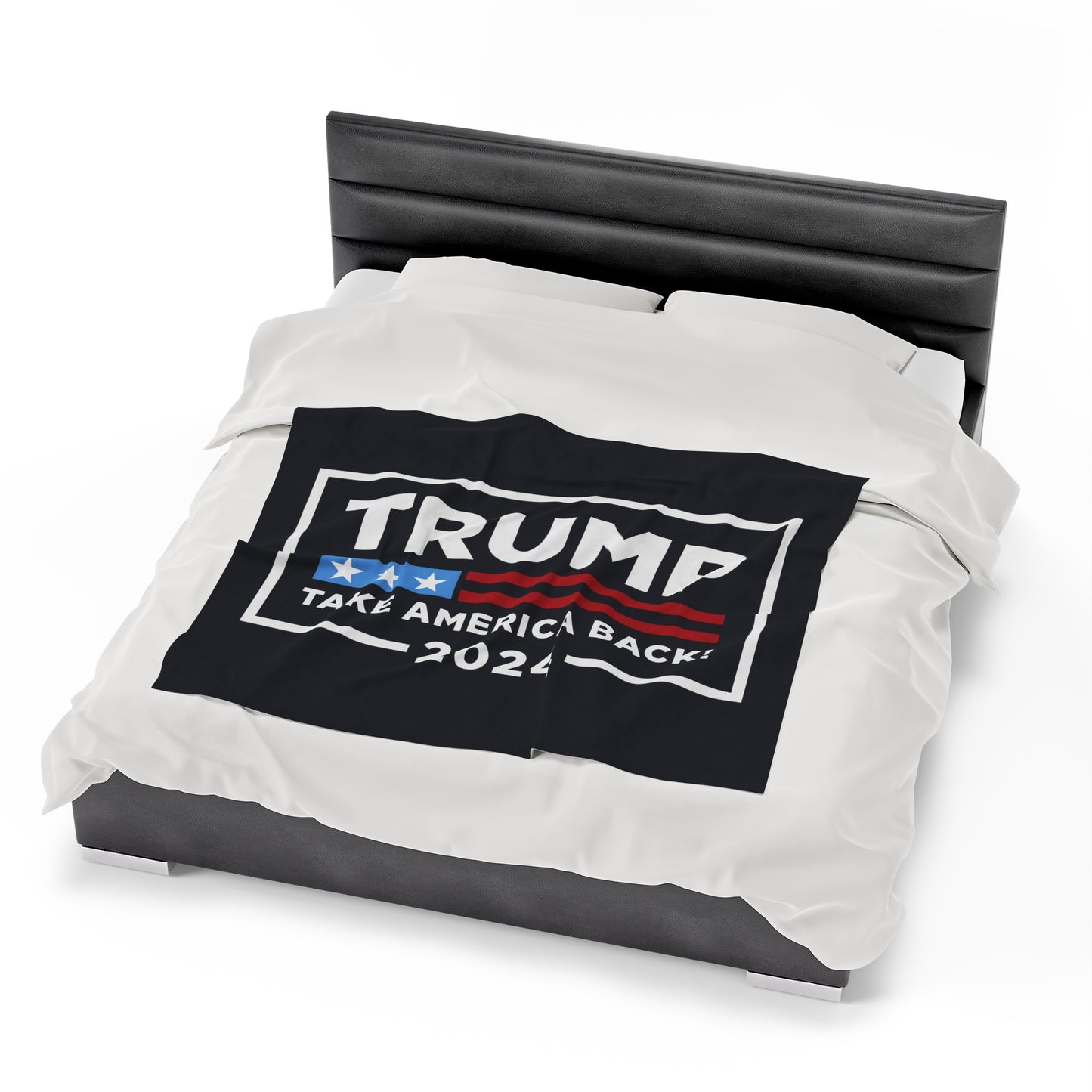Trump 2024 Take America Back Velveteen Plush Blanket Mother's Father's Day Anniversary Gift Present