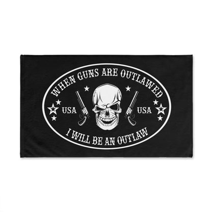 When guns are outlawed Ill be an outlaw Kitchen Bathroom Soft Hand Towel