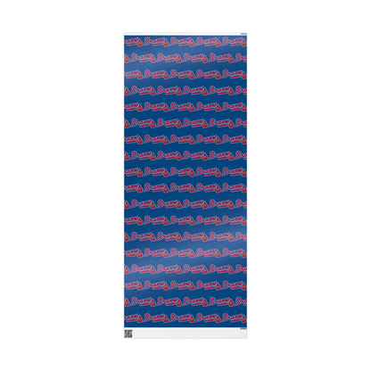 Atlanta Braves Baseball MLB Birthday Graduation Gift Wrapping Paper Holiday Xmas
