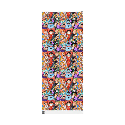 One Piece Anime Cartoon Birthday Gift Wrapping Papers