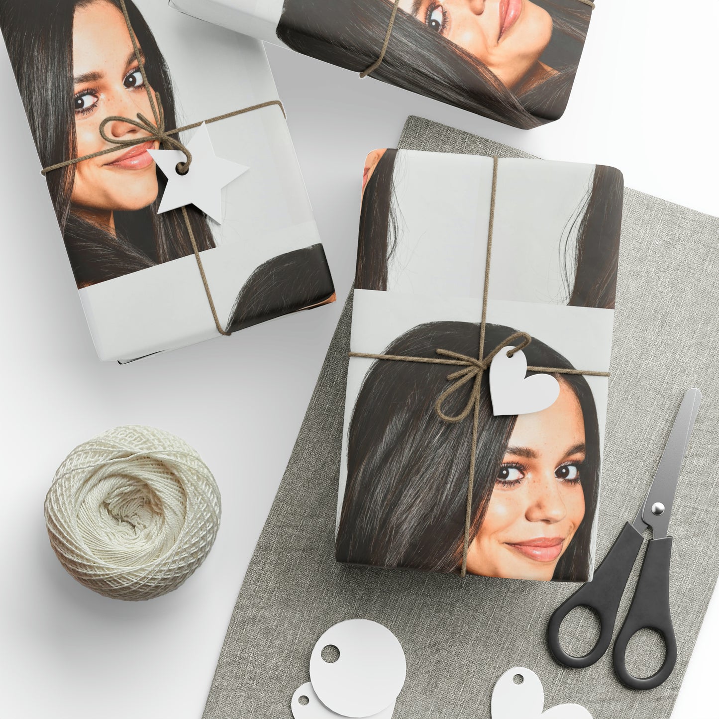 Jenna Ortega Portrait Wednesday scream holiday present Birthday Gift Wrapping Papers