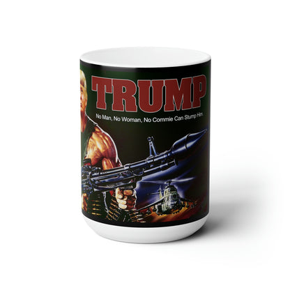 Donald Trump Rambo Style Jumbo Ceramic Coffee Mug 15oz