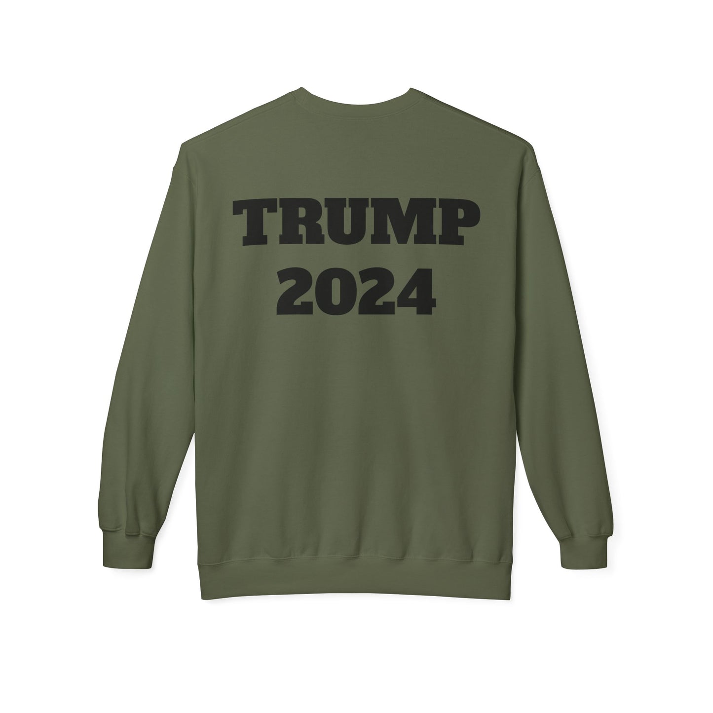 New Year New President Trump 2024 Unisex Midweight Cotton Blend Soft style Fleece Crewneck Sweatshirt