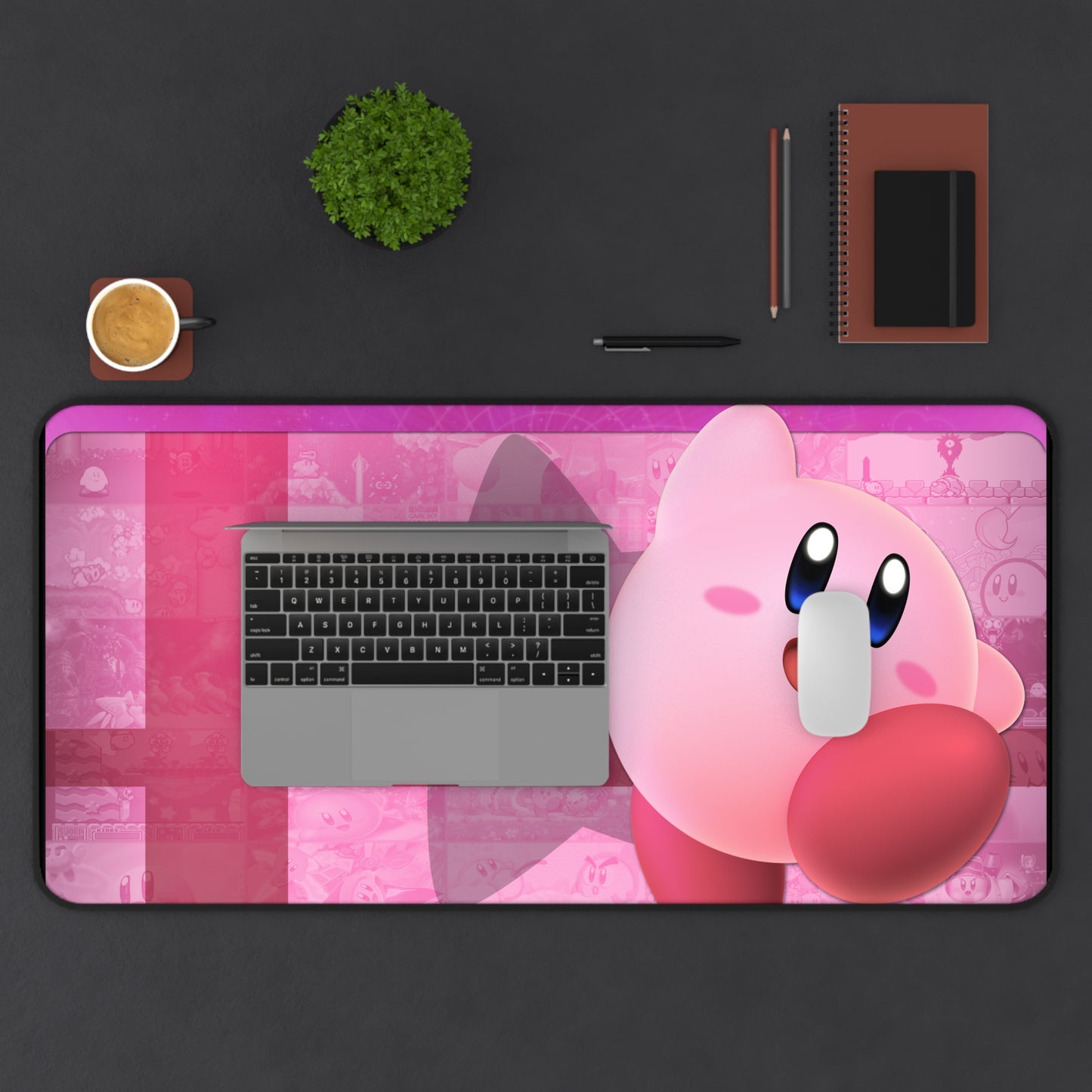 Kirby Pink High Definition Game Office Home PC Desk Mat Mousepad