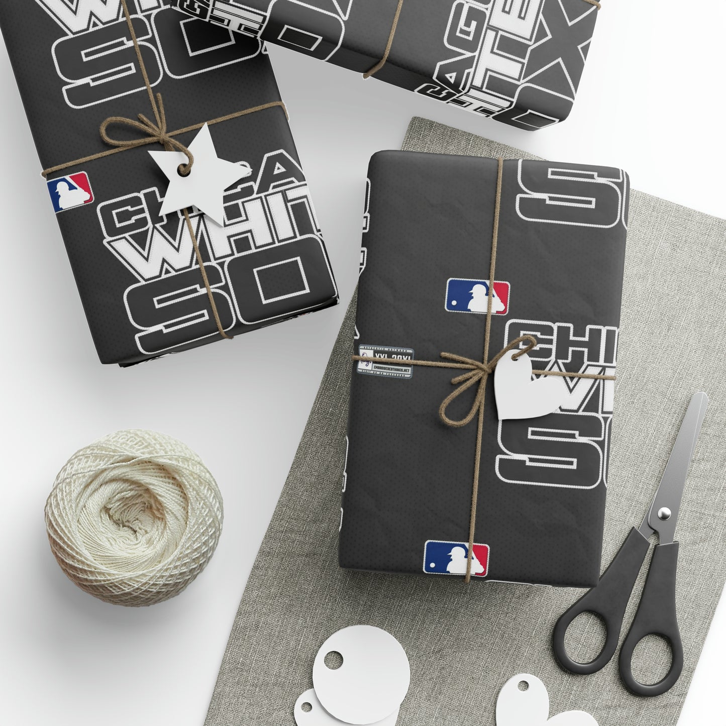 Chicago White Sox Baseball MLB Birthday Gift Wrapping Paper Holiday