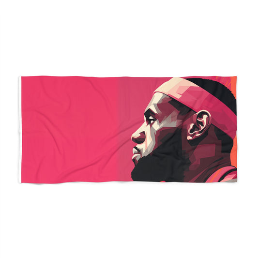 Lebron James Lakers Basketball Jumbo Soft Beach Towel LA