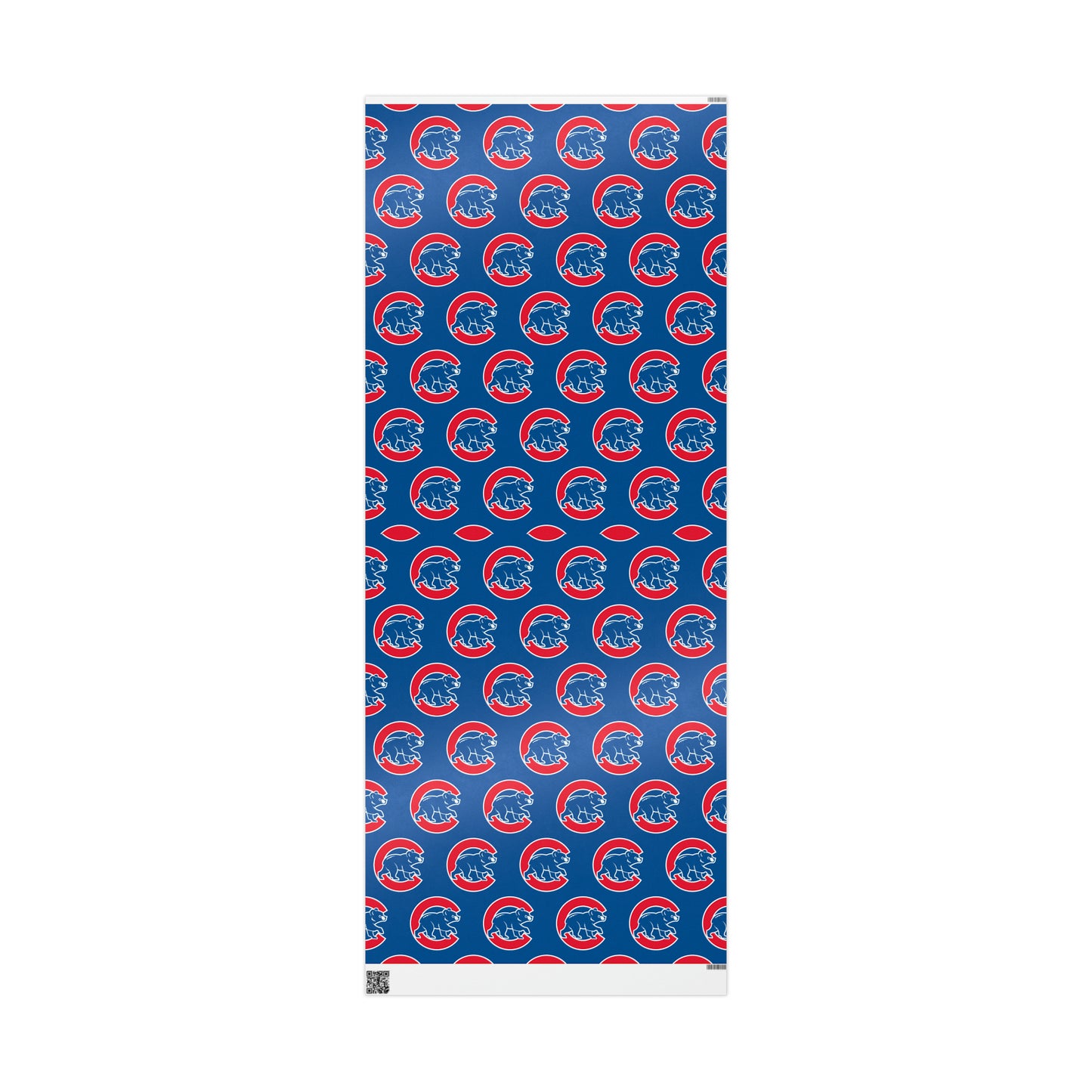 Chicago Cubs Baseball MLB Birthday Gift Wrapping Paper Holiday