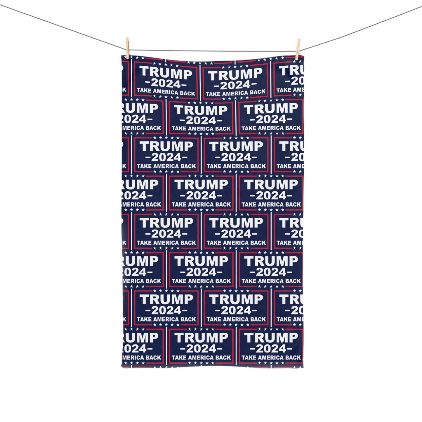 Trump 2024 Take Back America Kitchen Bathroom Soft Hand Towel