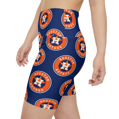 Houston Astros MLB Baseball Women's Workout Bike Comfy Shorts