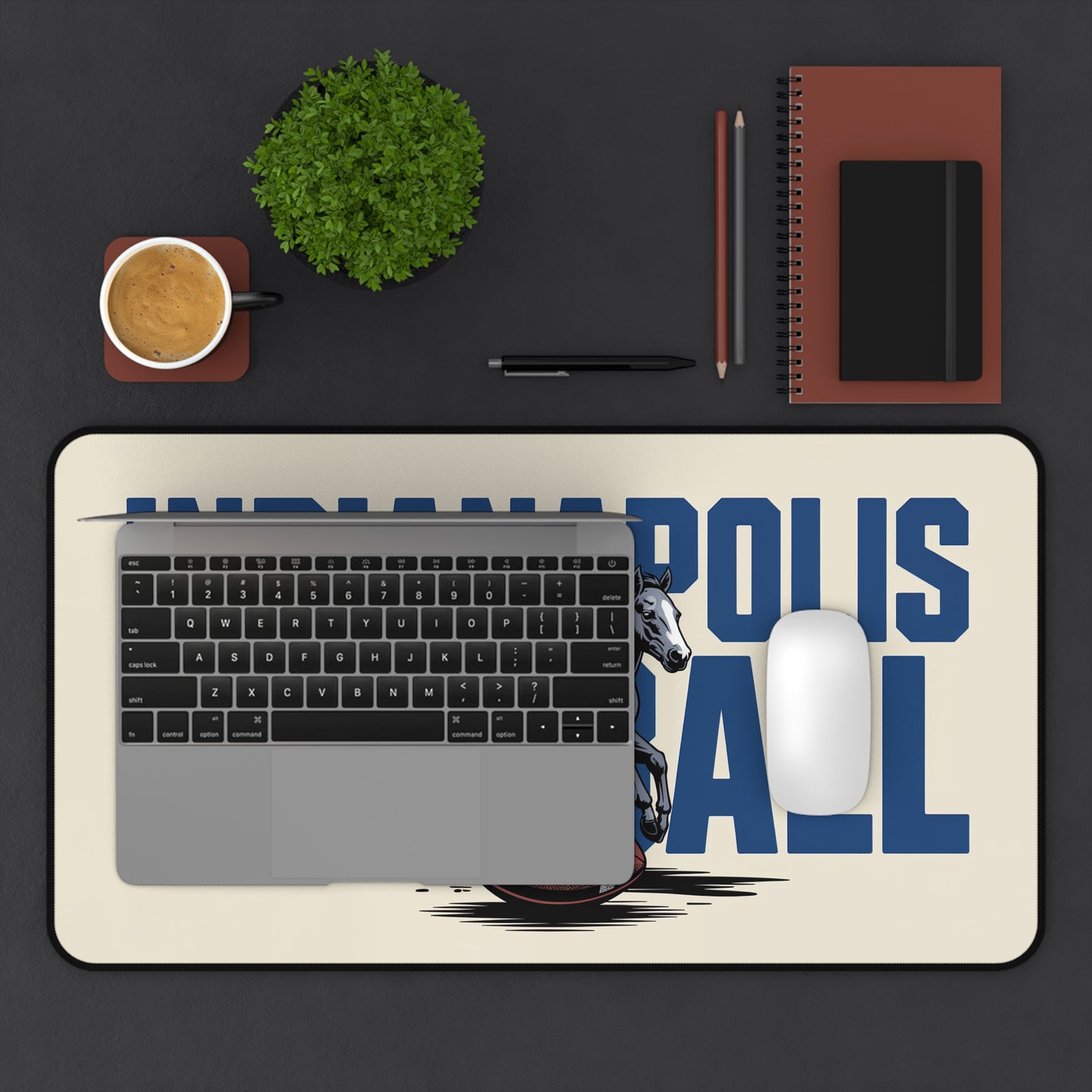 Indianapolis Football High Definition Print Non Slip Desk Mat Office Home Mouse Pad Sports Fan Gift Ultra Smooth Surface Rubber Backing