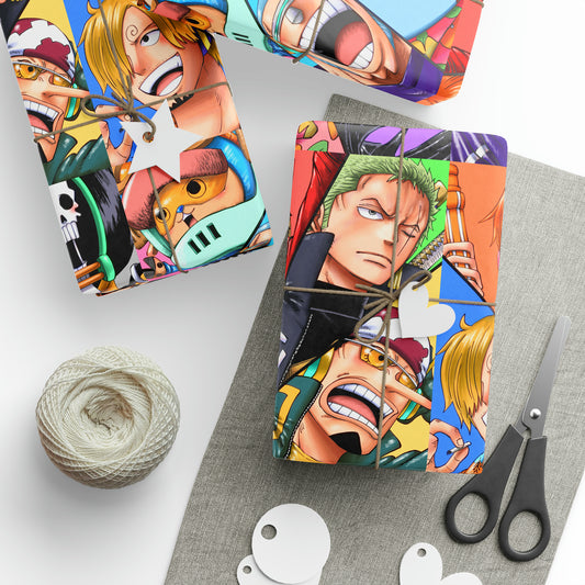 One Piece Anime Cartoon Geburtstagsgeschenkpapier