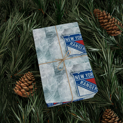 New York Rangers NHL Hockey Geburtstagsgeschenkpapier Urlaubssport