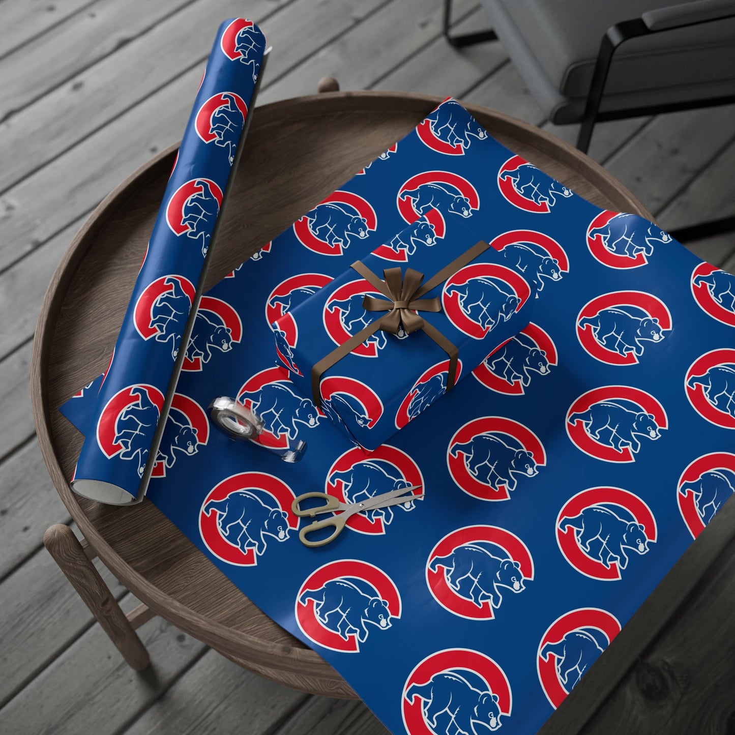 Chicago Cubs Baseball MLB Birthday Graduation Gift Wrapping Paper Holiday Xmas