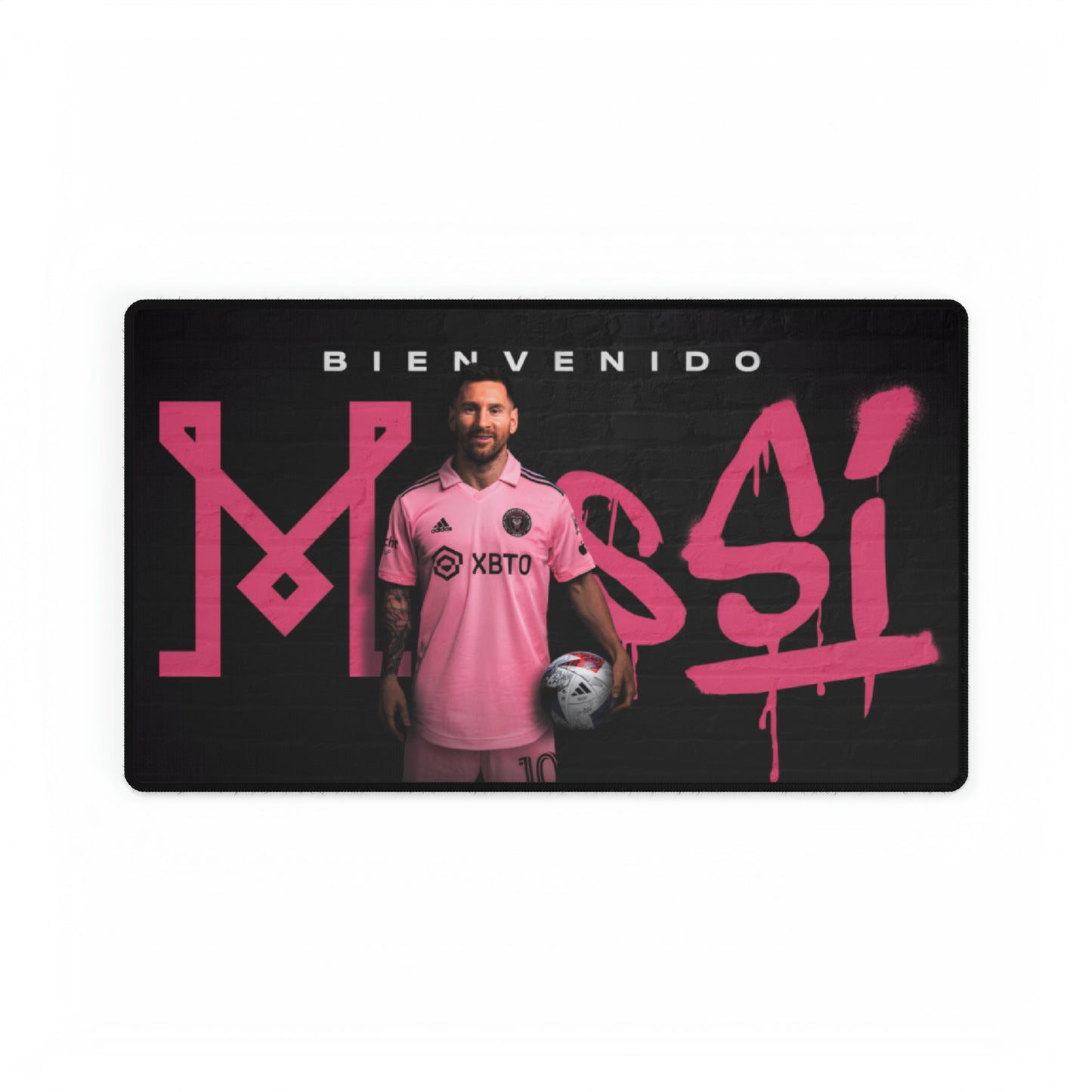 Messi Inter Miami Soccer MLs Futbol High Definition Schreibtischunterlage Mousepad