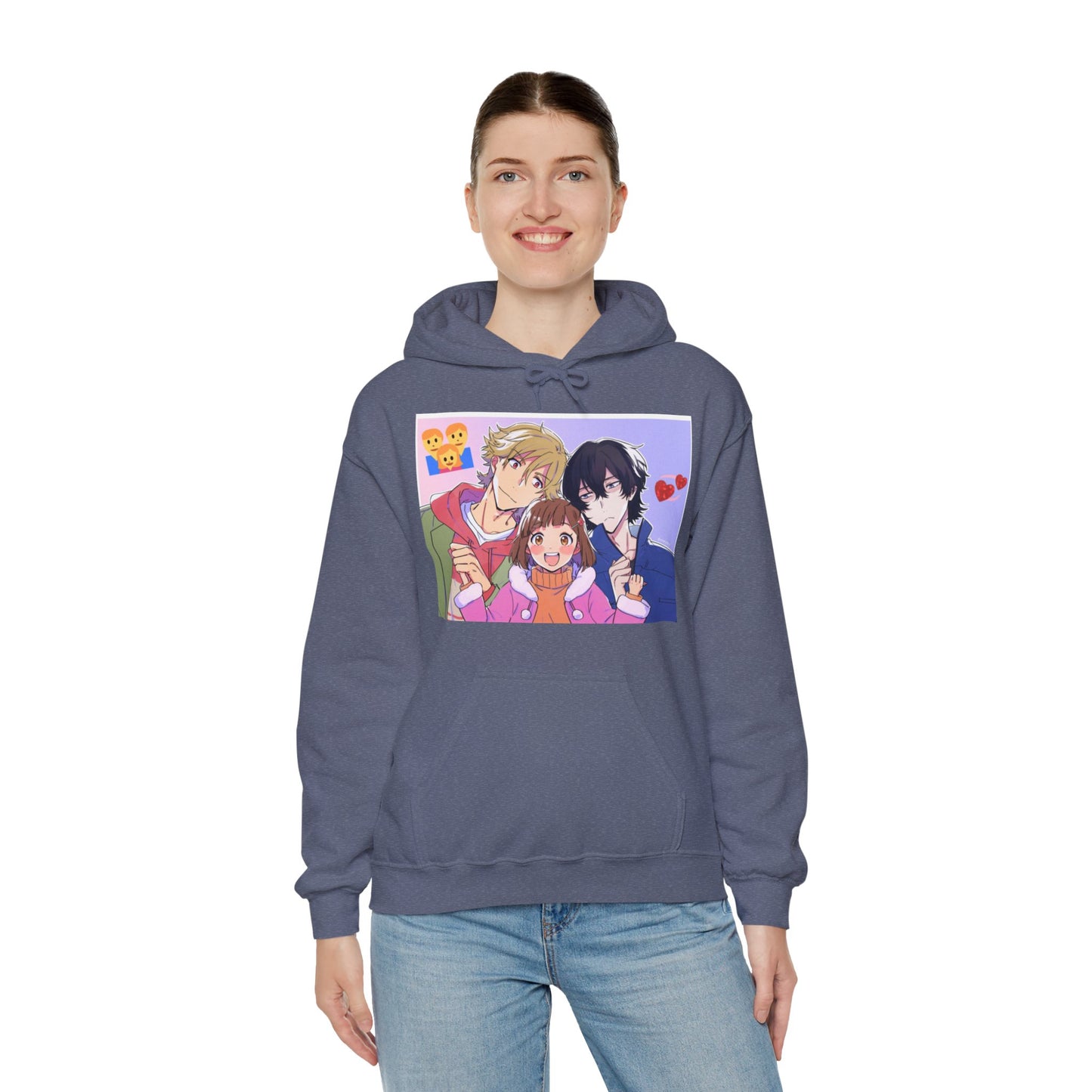 Buddy Daddies Anime Cartoon Unisex Heavy Blend Kapuzenpullover