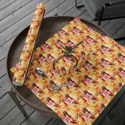 Patrick Mahomes Kansas City Chiefs NFL Football Birthday Gift Wrapping Papers