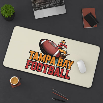 Tampa Bay Football High Definition Print Non Slip Desk Mat Office Home Mouse Pad Sports Fan Gift Ultra Smooth Surface Rubber Backing