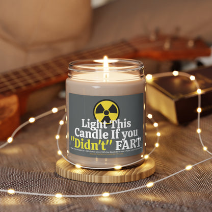 Light this Candle if you "didn't" Fart Scented Soy Candle 9oz