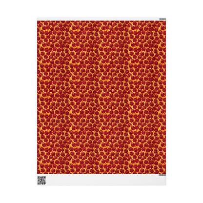 Pepperoni Pizza cheese High Definition Birthday Gift Present Holiday Wrapping Paper