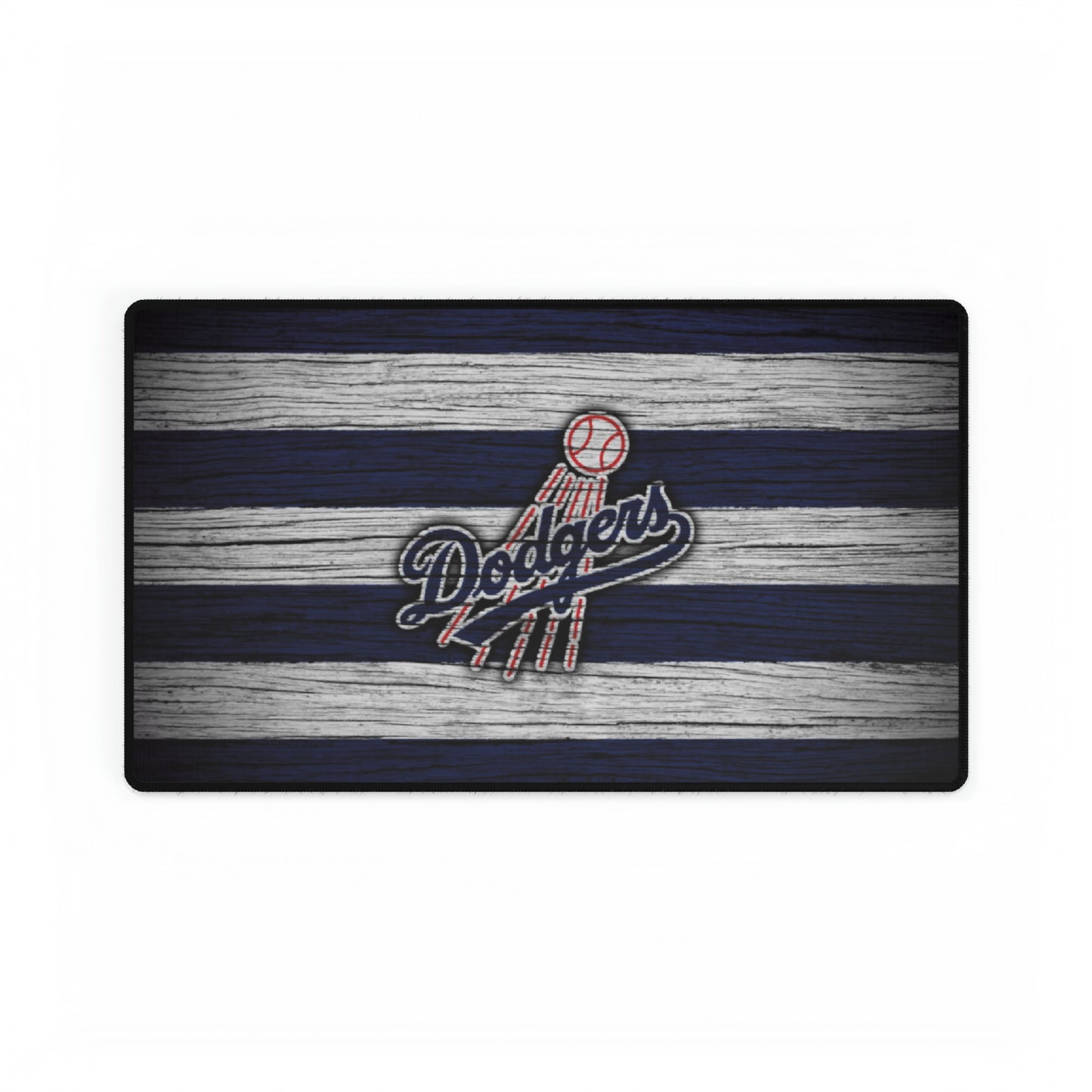 Los Angeles Dodgers Wood Look MLB Baseball High Definition Desk Mat Mousepad