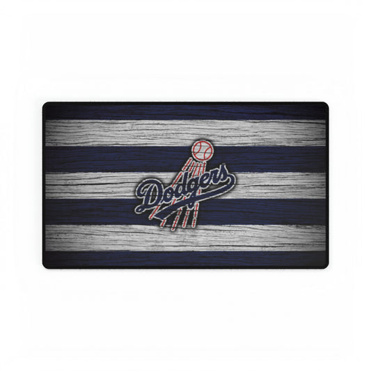 Los Angeles Dodgers Wood Look MLB Baseball High Definition Desk Mat Mousepad