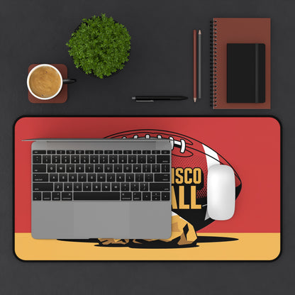 San Francisco Football High Definition Print Non Slip Desk Mat Office Home Mouse Pad Sports Fan Gift Ultra Smooth Surface Rubber Backing
