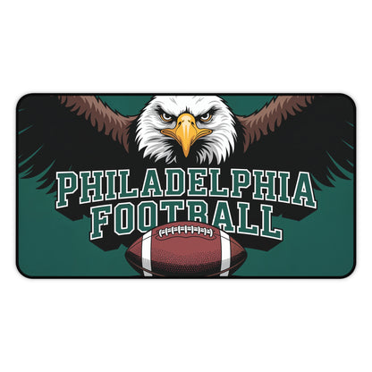 Philadelphia Football High Definition Print Non Slip Desk Mat Office Home Mouse Pad Sports Fan Gift Ultra Smooth Surface Rubber Backing