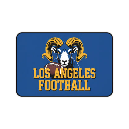 Los Angeles Football High Definition Print Non Slip Desk Mat Office Home Mouse Pad Sports Fan Gift Ultra Smooth Surface Rubber Backing