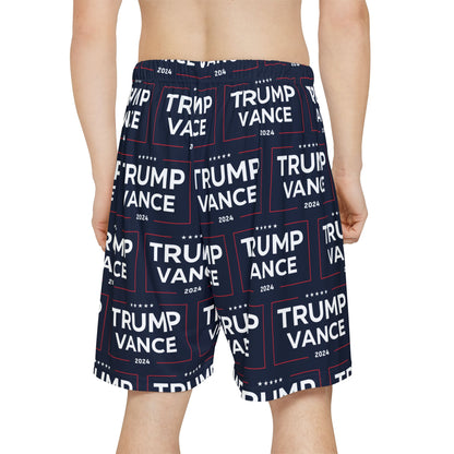 Trump Vance 2024 Navy Blue Men’s Sports Athletic Shorts